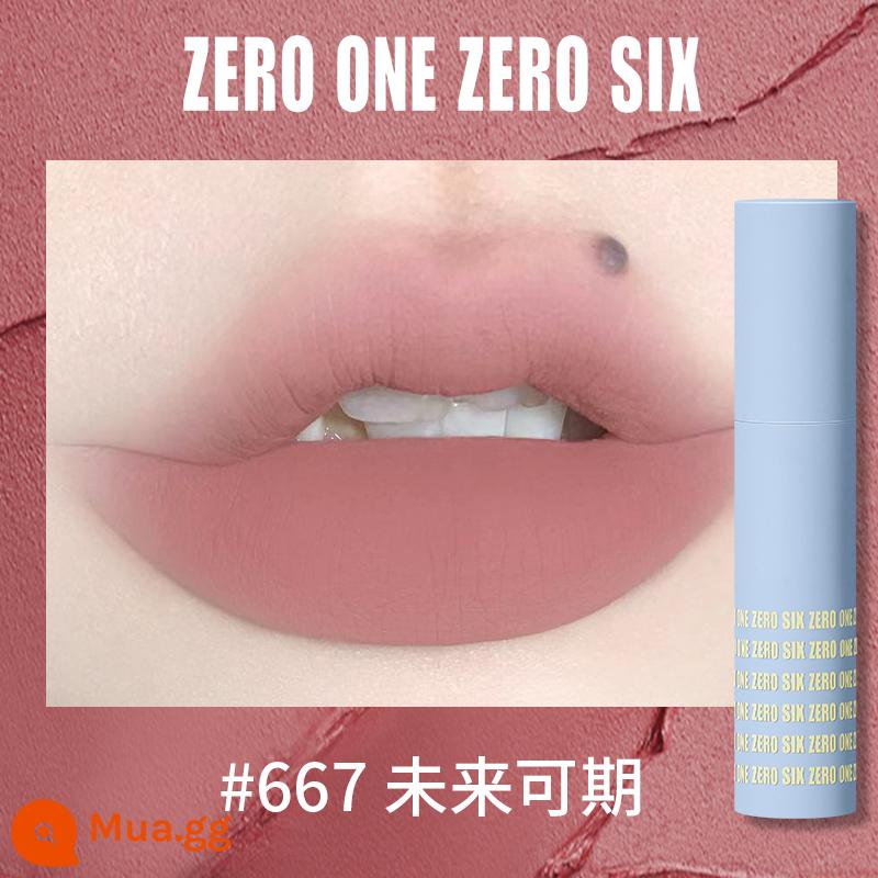 Zero One Zero Lu 0106 Lip Mud Lip Men Lip Gloss Matte Peach Không Kéo Khô Tinh Khiết Desire Sinh Viên Thể Hiện Màu Trắng - 667 có tương lai tươi sáng, thỏi son lý tưởng nhất thế giới