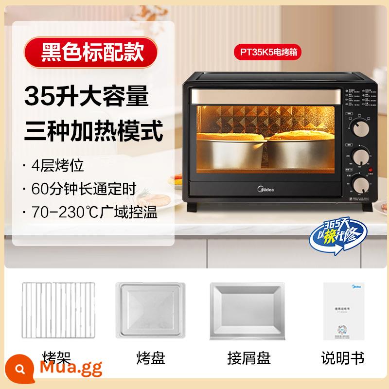 Lò Nướng Điện Midea 40L Hộ Gia Đình Nhỏ Dung Tích Lớn Nướng Bánh Đa Năng Điều Khiển Nhiệt Độ Đặc Biệt AllCB-AA - đen