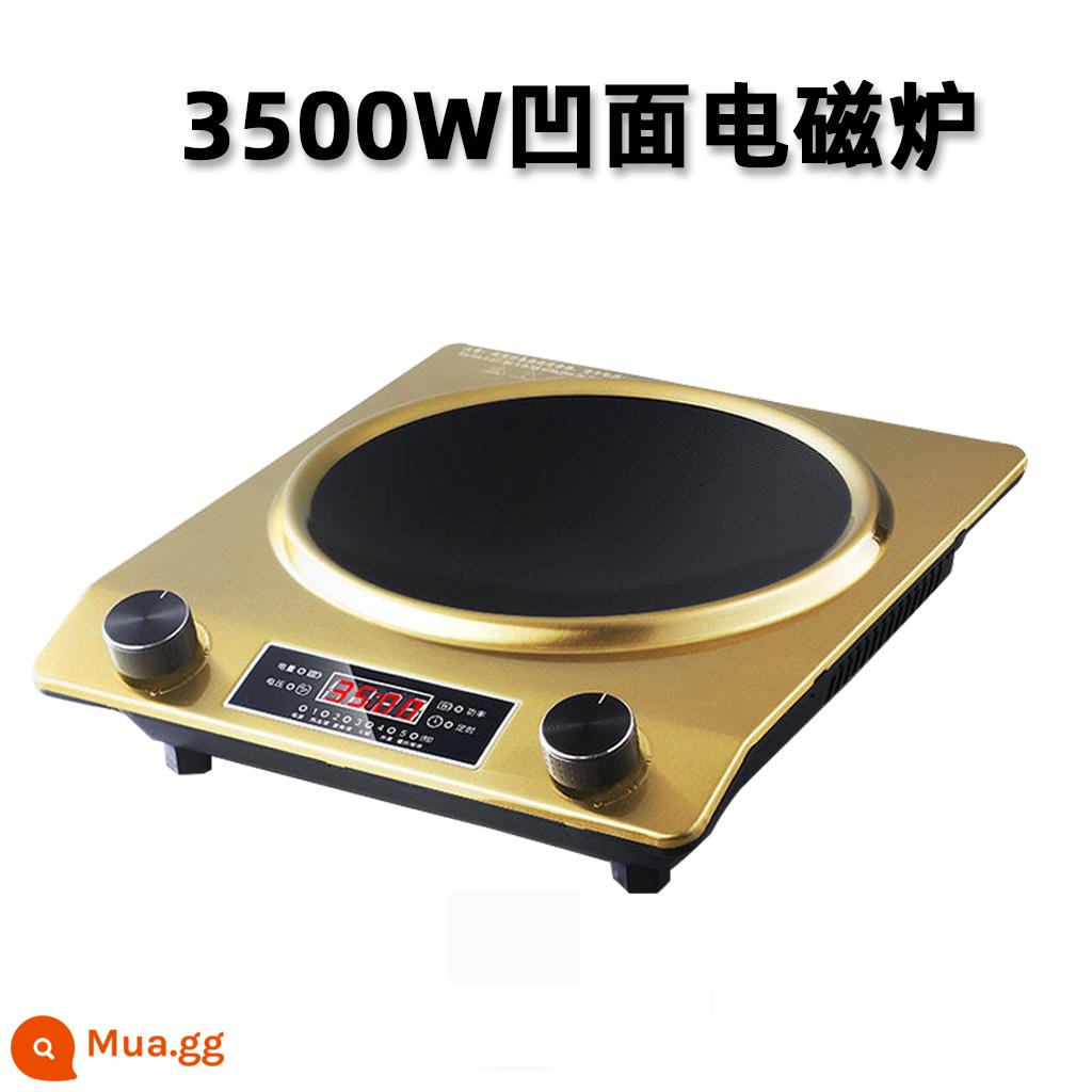 Bếp điện từ hộ gia đình lõm công suất cao 3500W bếp từ dữ dội xào bếp đặc biệt nồi chống thấm nước bếp - Bếp điện từ đơn Gold-Lõm 3500W