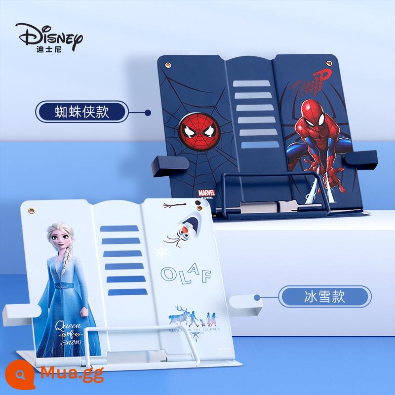 Giá đọc sách Disney Giá đỡ đọc sách cho trẻ em và khung đọc sách có thể điều chỉnh dành cho học sinh tiểu học với máy tính để bàn sách giáo khoa đa chức năng chân đế bảng bảng kẹp sách cố định kẹp sách sách tạo tác học tập - 2 chiếc/mô hình bàn tay vẫy/mô hình băng tuyết + Người Nhện [mỗi anh chị một cái]