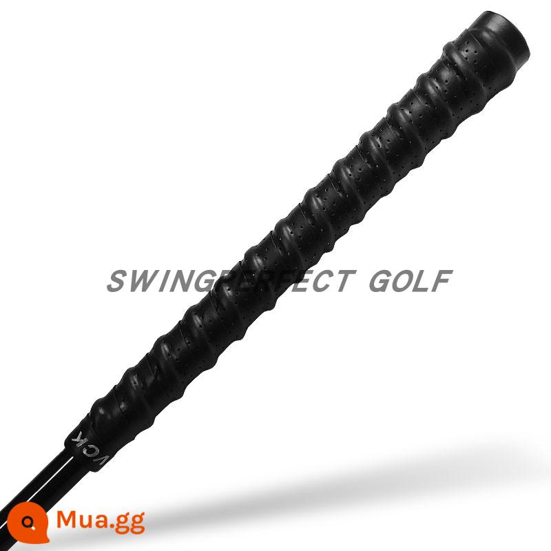 Hai màu keel tay cầm câu lạc bộ golf keo đấm dây đeo chống trượt thấm hút mồ hôi da thoáng khí chống mài mòn nhiều màu - đen