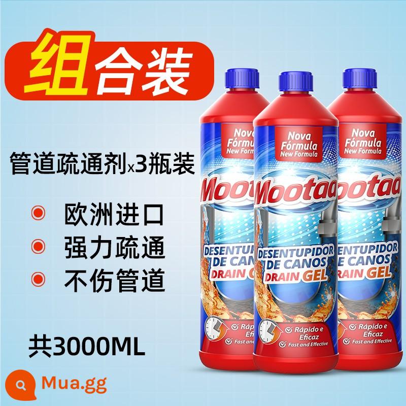 Mootaa chất nạo vét đường ống cống hiện vật mạnh mẽ nhà bếp nhờn nhà vệ sinh tóc nhà vệ sinh tắc nghẽn khử mùi - 3L