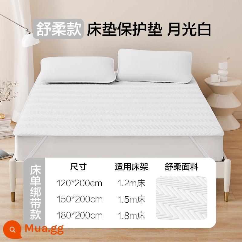 NetEase lựa chọn cẩn thận các loại tã chống thấm loại A, nệm bông dày, túi ngủ, ga chống bụi, ga trải giường và ga trải giường - Shurou [kiểu tấm] (màu trắng)