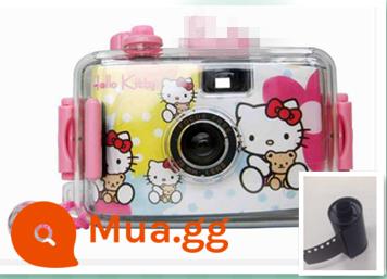 Miễn phí vận chuyển Fuji Kodak Polaroid phim 400 độ dùng một lần phim đánh lừa máy ảnh tiêu chuẩn chính thức quà tặng máy - Máy ảnh chống thấm nước dùng một lần màu vàng KT+ phim 8 tấm