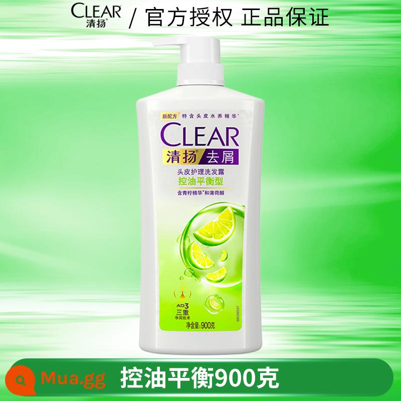 Dầu gội Clear sữa sương cho nam và nữ dầu gội trị gàu kiểm soát dầu cân bằng là lá cờ đầu chính thức của cửa hàng thương hiệu - Kiểm Soát Và Cân Bằng Dầu 900g (Unisex - ❤Chai Lớn❤)