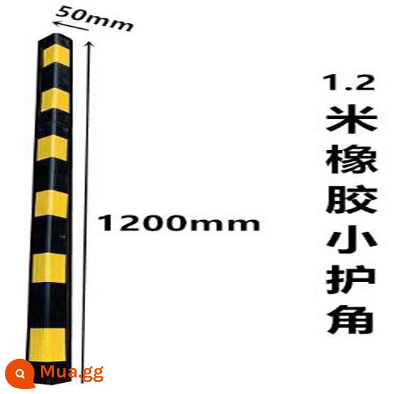 Dải cao su chống va chạm góc dày, dải cảnh báo nhà để xe góc thẳng phản quang, miếng đệm tường PVC, bảo vệ cạnh tròn - Bảo vệ góc thẳng 1200*50*6