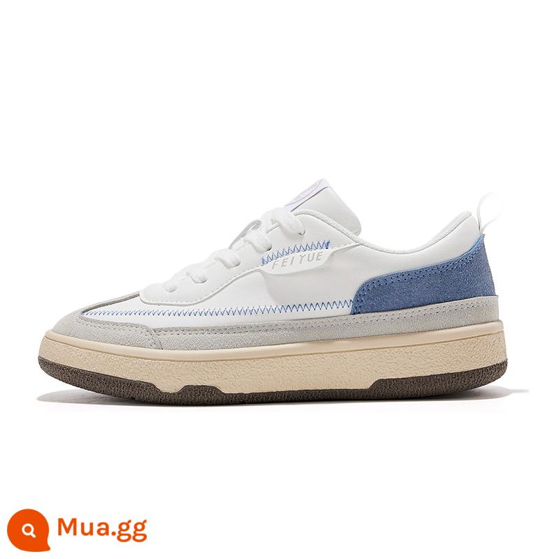 Feiyue Mùa Xuân 2023 Mới Bố Giày Plus Nhung Giày Thể Thao Lưới Đỏ Bên Trong Tăng Đa Năng Ins Xu Hướng giày Nữ - gạo xám