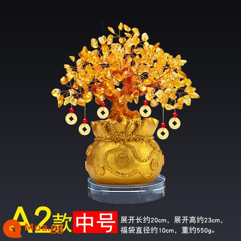 Video Tủ trang trí Citrine Tree Phòng khách Quà tặng thủ công Trang trí Tủ rượu sáng tạo Phòng khách Phòng ngủ Trang trí văn phòng Trang trí nhỏ - A2 Thế Hệ Nhân Tài Số Trung Bình