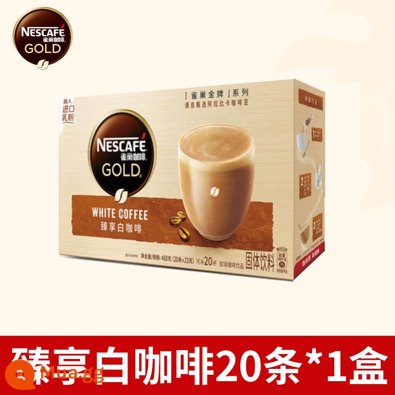 Nestle Nestle Gold Collection Coffee Silky Latte Cappuccino Instant White Coffee Powder Mocha 12 gói - Cà phê trắng cao cấp 20 thanh x 1 hộp