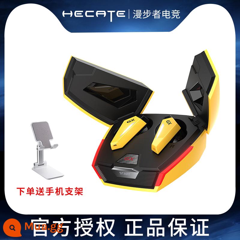 Edifier HECATE gx07 phiên bản hàng đầu tai nghe bluetooth giảm tiếng ồn chủ động trò chơi thể thao điện tử độ trễ thấp tai nghe hai tai không dây thực sự 2021 mẫu mới phù hợp cho Huawei Apple Xiaomi - Rambo màu vàng