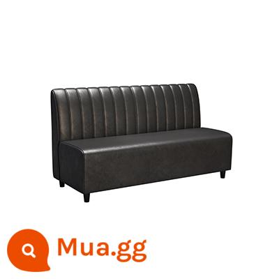 Quán cà phê thanh rõ ràng quầy bar bàn ghế kết hợp quán rượu món ăn phương Tây thịt nướng cửa hàng trà sữa ghế sofa retro gian hàng ăn uống bình thường - Ghế thẻ 1,8m (đen)