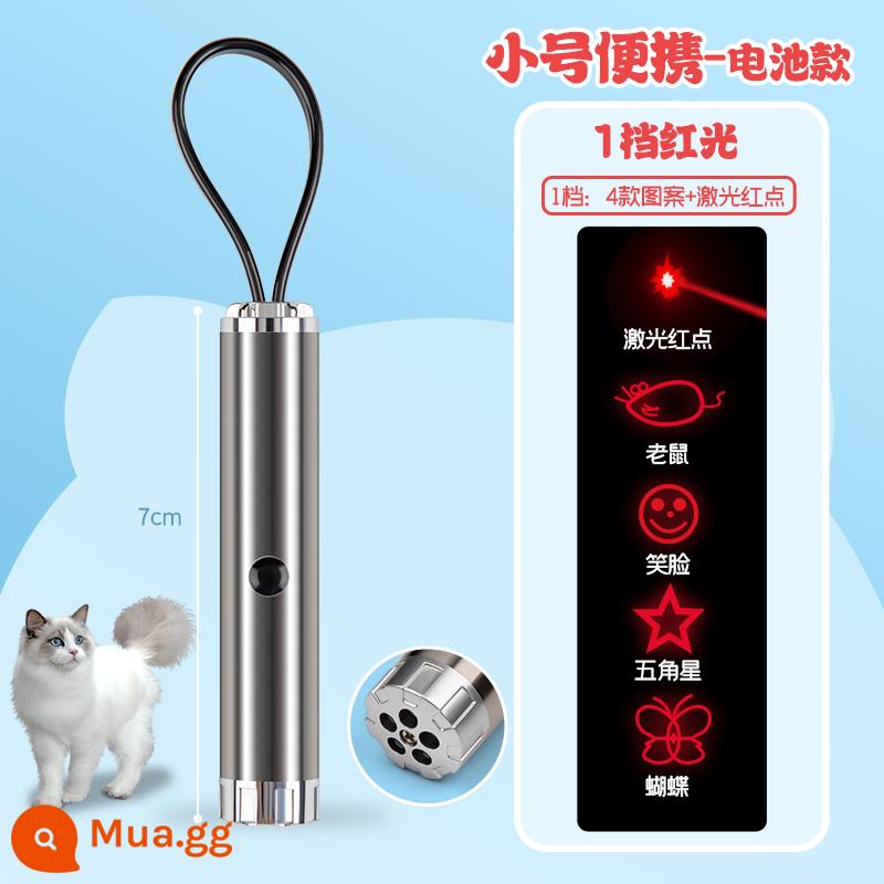 Con trỏ laser trêu chọc mèo bút đèn pin hồng ngoại ánh sáng laser ánh sáng laser trêu chọc mèo dính máy aurora ánh sáng màu xanh lá cây ánh sáng tầm xa ánh sáng mạnh bút chụp bút chỉ báo bút sạc usb chọc ghẹo mèo dính đồ chơi mèo con đa chức năng - Mẫu pin mini [đèn đỏ năm mẫu]