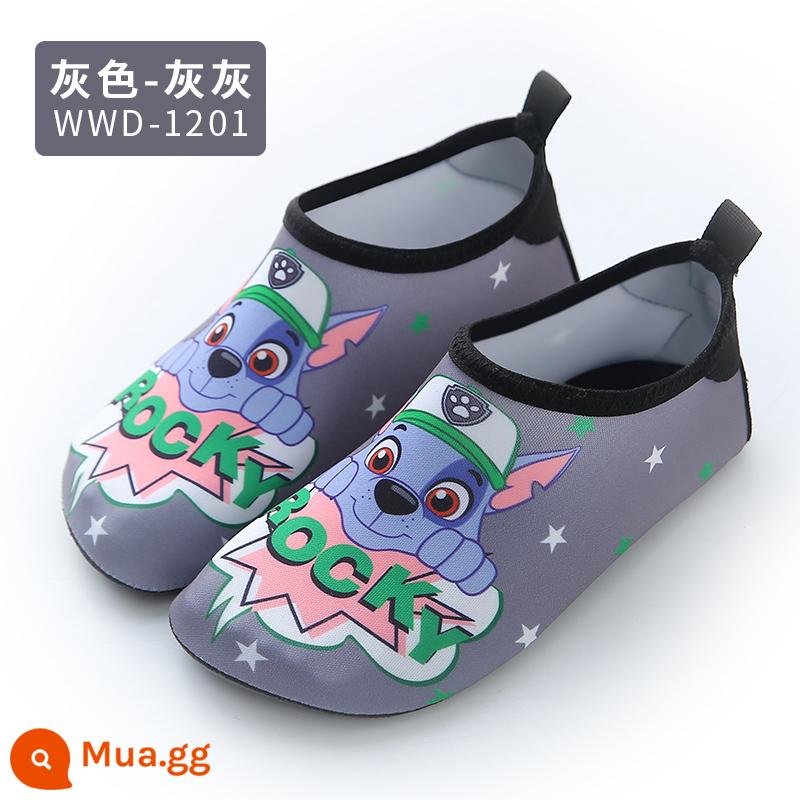 Wangwang Team Children Plus Velvet Floor SOCKS BOY BOY SOUND SHOD - wwd1201 Paw Team Xám Xám Xám