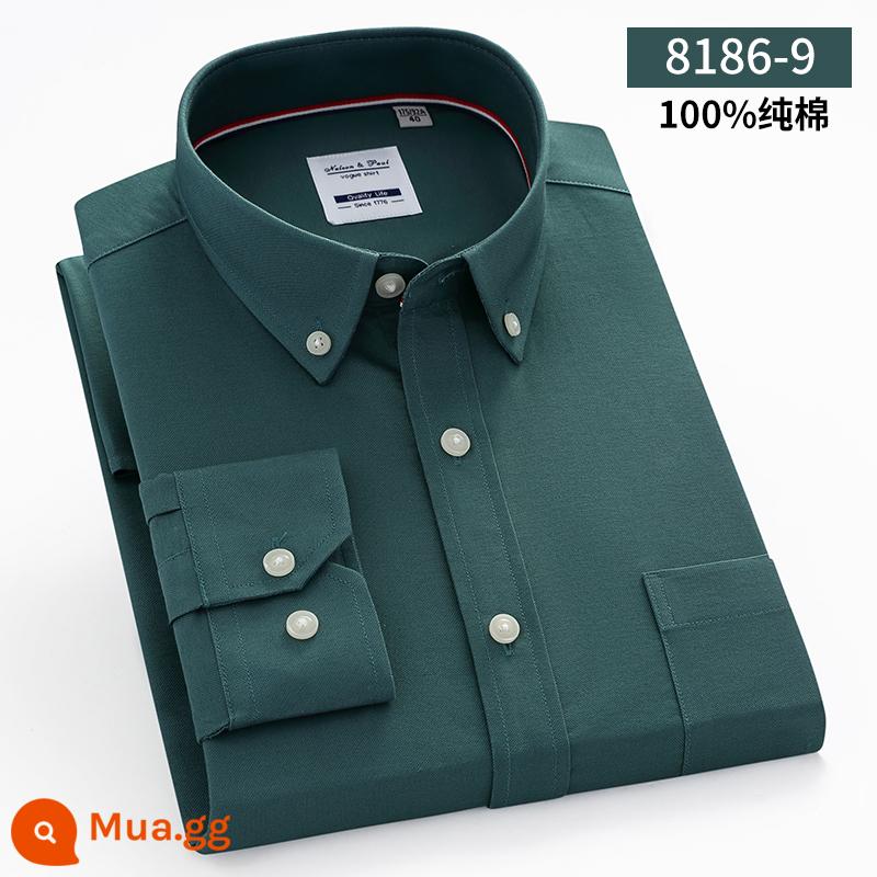 Ralph Lauren Polo Mùa Xuân Áo Sơ Mi Cotton Nam Dài Tay Sọc Trung Niên Công Sở Mỏng Nam Cotton Oxford Áo Sơ Mi - 8186-9 (tay áo dài cotton nguyên chất)