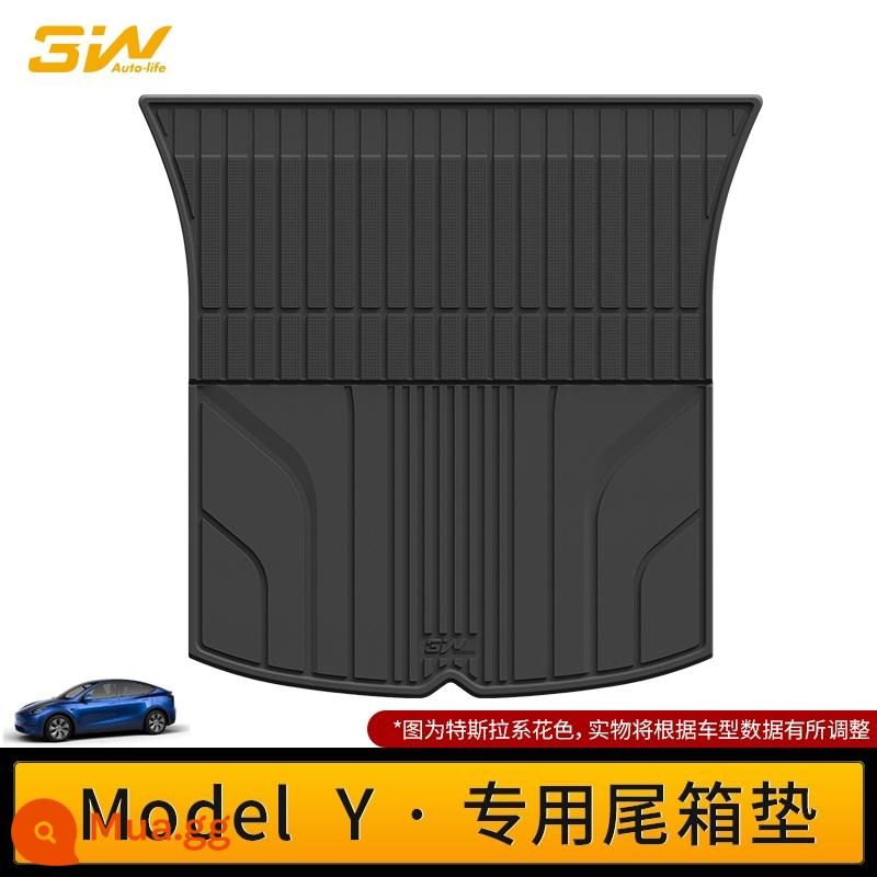 Thảm cốp xe TPE đầy đủ 3W phù hợp cho Tesla Model3 ModelY modelX S Edamame 3 thảm cốp xe - Thảm lót khoang sau MODEL Y (20-24 mẫu)