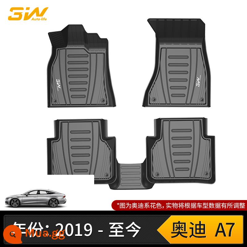 3W full TPE thích hợp cho thảm trải sàn Audi A3LA4L A6L A7L Q2L Q3Q4 Q5L Q7Q8 RS4 S3 - Thảm lót sàn Audi A7 full TPE (19-24 mẫu)