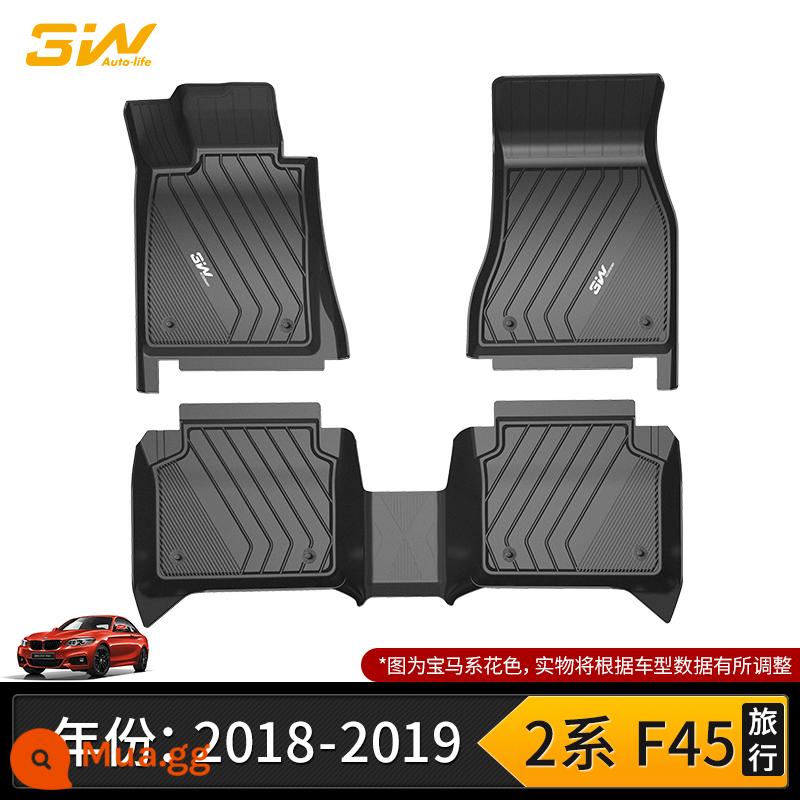 3W TPE đầy đủ thích hợp cho thảm lót sàn BMWX1X2X3X4X5LX6X7 1 series 2 series 3 series 4 series 5 series 525Li 7 series - Thảm sàn TPE toàn bộ BMW 2 Series Travel Edition (mẫu 18-19)