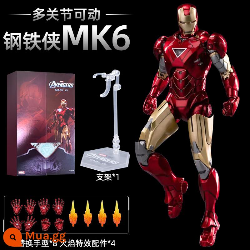 Mid -Motion Iron Man MK85 Di chuyển Puppet chính hãng Marvel Avengers Model Mô hình mô hình mô hình - [Iron Man MK6] Phiên bản hộp quà siêu di động