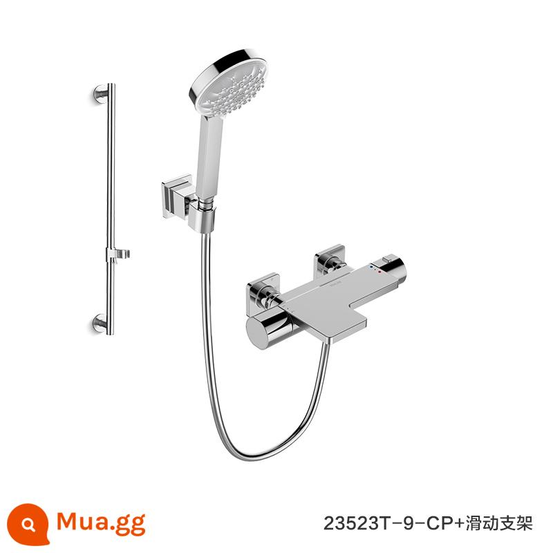 Phòng tắm Kohler hộ gia đình căn hộ nhỏ nếu vòi vuông gắn tường nhiệt độ không đổi nóng lạnh vòi hoa sen bồn tắm vòi hoa sen 23493 - Vòi sen bồn tắm cảm biến nhiệt 23523T + khung trượt