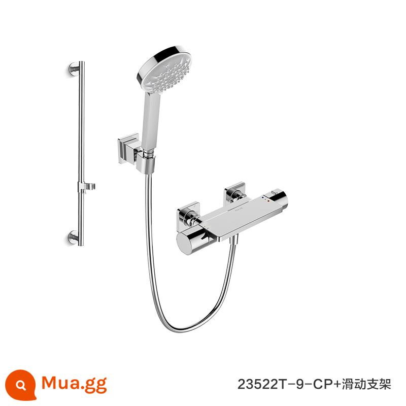 Phòng tắm Kohler hộ gia đình căn hộ nhỏ nếu vòi vuông gắn tường nhiệt độ không đổi nóng lạnh vòi hoa sen bồn tắm vòi hoa sen 23493 - Vòi sen ổn nhiệt 23522T + khung trượt