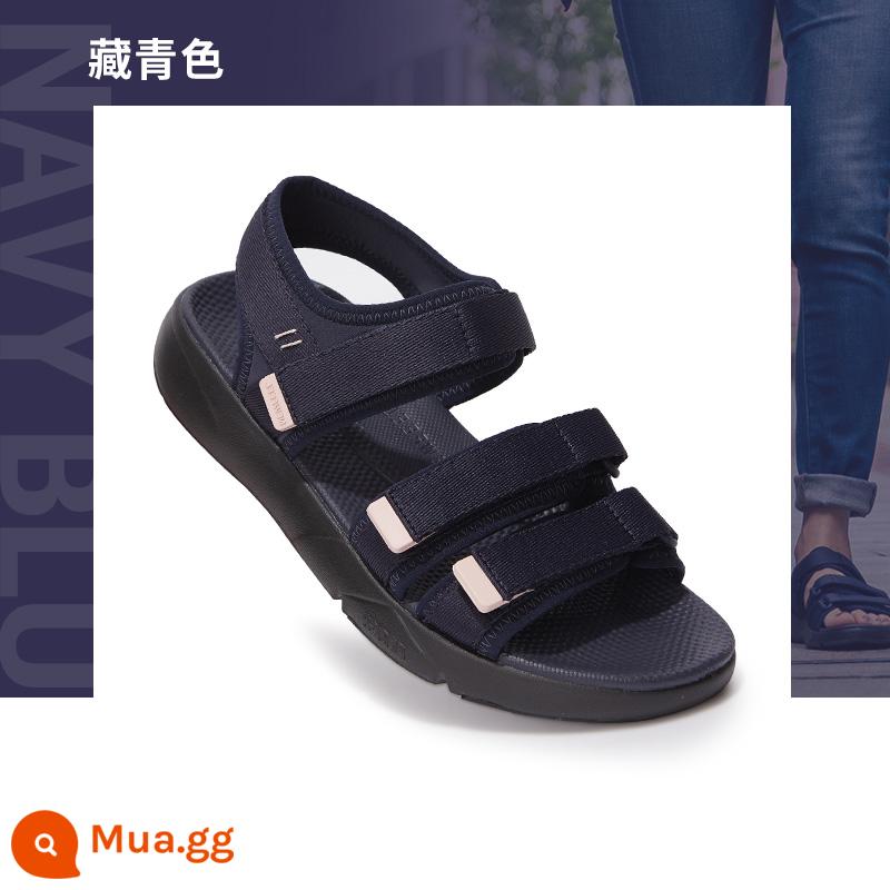 Giày Sandal Decathlon Thể Thao Nữ Giày Đi Biển Mùa Hè 2022 Mới Đáy Dày Cổ Đế Mềm Chống Trơn Trượt Giày Nữ WSKS - xanh hải quân