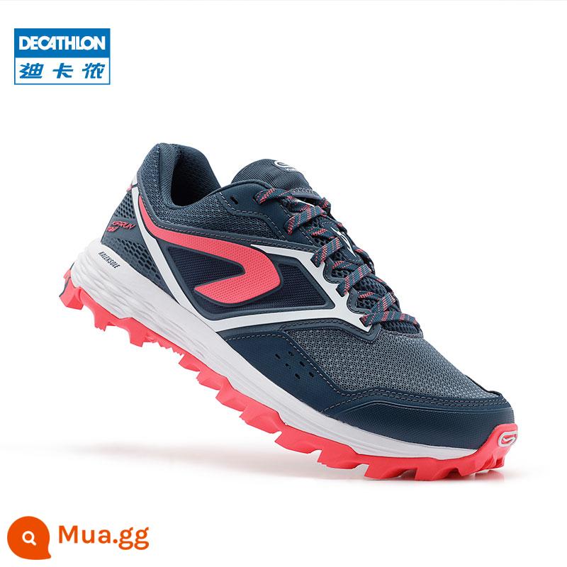 Decathlon off-road chuyên nghiệp phục hồi chống mài mòn thoáng khí chống trượt khi đi bộ đường dài ngoài trời đệm giày chạy bộ thể thao MSWR - Người mẫu nữ màu xanh lục lam