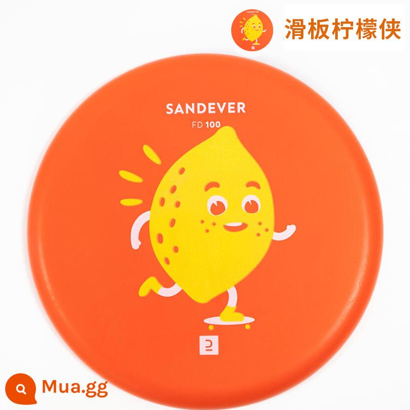 Decathlon Frisbee Soft Đồ chơi thể thao ngoài trời có thể xoay vòng cho trẻ em Bọt An toàn cho cha mẹ và con cái Tập thể dục vui vẻ OVOB - Ván trượt Lemon Man (Mới) [Đĩa mềm cho trẻ em, Đường kính 20,5cm]