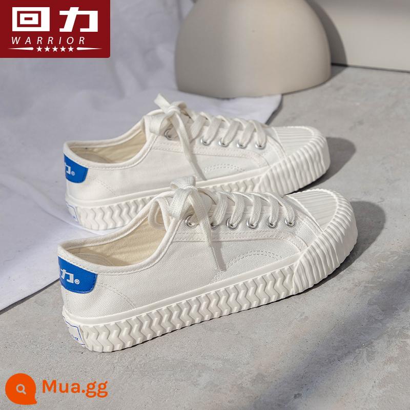 Giày pull back plus nhung cao cấp mùa thu đông 2022 mới phù hợp với tất cả giày nhỏ màu trắng hai cotton giày thể thao mùa đông nữ giày thể thao phù hợp tất cả - trắng xanh-