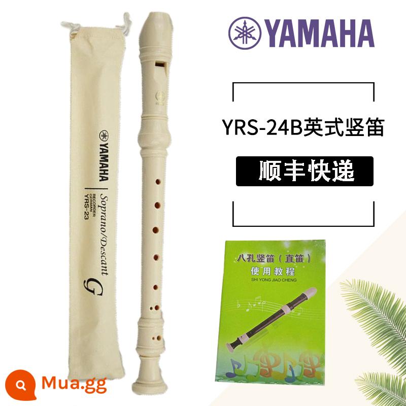 Máy ghi âm Yamaha 8 lỗ 8 lỗ phong cách Đức YRS-23G Anh 24B treble C máy ghi âm học sinh giảng dạy sáo cho người mới bắt đầu - YRS-24B phong cách Anh [quà tặng tiêu chuẩn + sách giáo khoa] SF Express miễn phí vận chuyển