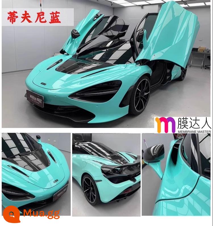 Phim đổi màu xe thú cưng toàn bộ thân xe toàn bộ phim phim tpu vỏ xe Tesla mờ chiến binh đen sáng GT bạc - Audi Tiffany Blue [Nhãn dán quốc gia, bảo hành 5 năm, nguyên liệu nhập khẩu]