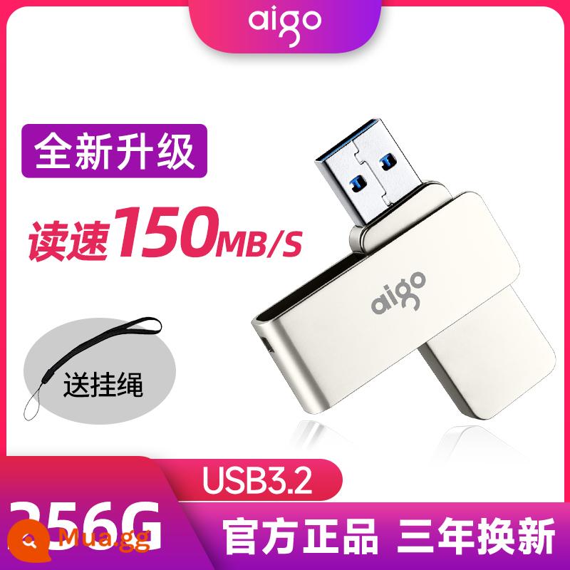 Yêu Nước Ổ Đĩa U 64G Tốc Độ Cao 3.0USB Bút Tùy Chỉnh 128G Dung Lượng Lớn Máy Tính Chuyên Chính Thức hàng Đầu Store Xác Thực - USB3.2-256G tốc độ cao