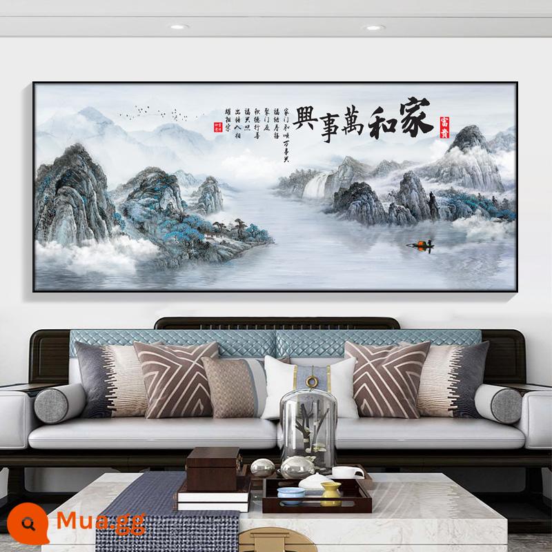 Jiahe Wanshixing Phòng khách Tranh treo Hội trường trung tâm Nền ghế sofa Tranh treo tường Thư pháp và Hội họa Phong cách Trung Quốc mới Khí quyển Tranh trang trí cảnh quan - CT-833[Jiahe]