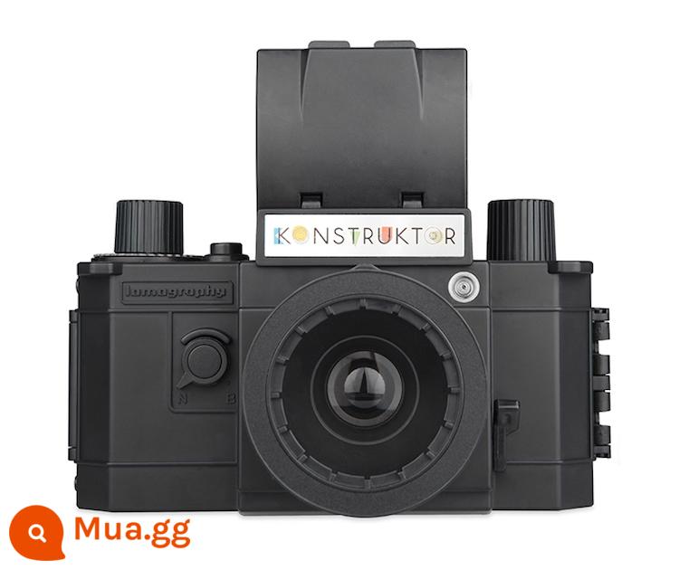 Lomography máy ảnh LOMO Konstruktor F Công cụ chế tạo máy ảnh SLR phim tự lắp ráp DIY - Máy ảnh màu đen gửi túi em bé