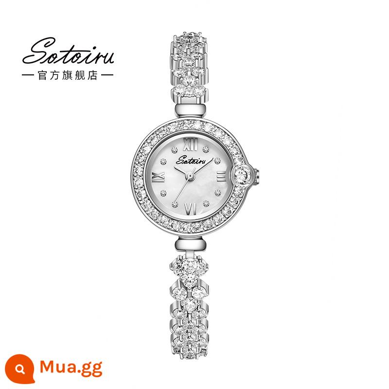 Santis sotoiru đồng hồ nữ niche nhẹ sang trọng khí chất nàng tiên cá hand watch đồng hồ nữ 2002 - Đồng hồ đeo tay dạng đĩa 2002 sẵn sàng xuất xưởng