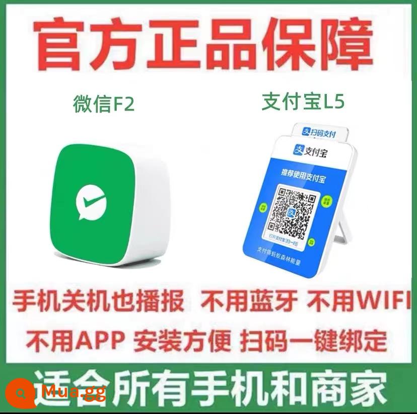 Loa bộ sưu tập thanh toán WeChat đi kèm với mạng F1 nhắc nhở thanh toán mã QR Bluetooth miễn phí bằng giọng nói của phát thanh viên thương mại - WeChat Audio F2+Alipay L5[[đi kèm với mạng riêng