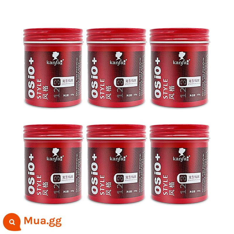 Kangfa Matte Hair Mud Sáp tạo kiểu tóc lâu dài dưỡng ẩm cho tóc có lông tơ tự nhiên và thơm xịt tạo kiểu tóc OSIO - 3 chai đất sét + 3 chai sáp vuốt tóc