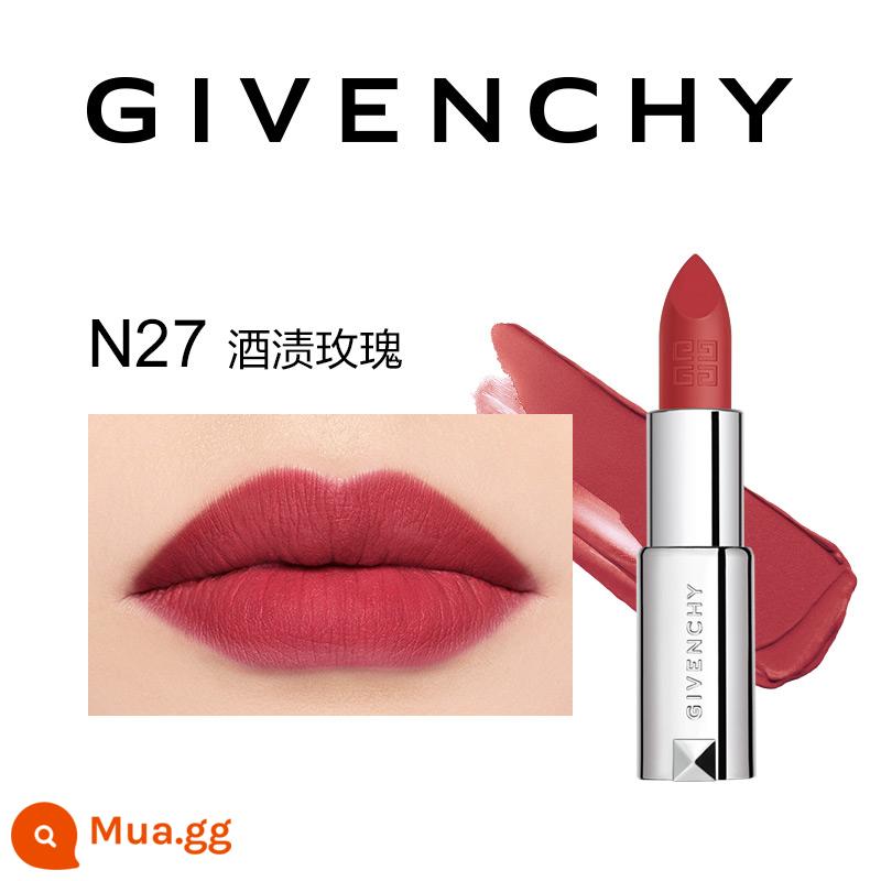 [Phần thưởng thời gian có hạn] Son lì GIVENCHY màu đỏ nhung lì lì n37 màu nữ hoàng retro - [Hoa hồng nhuộm rượu] N27 HOT