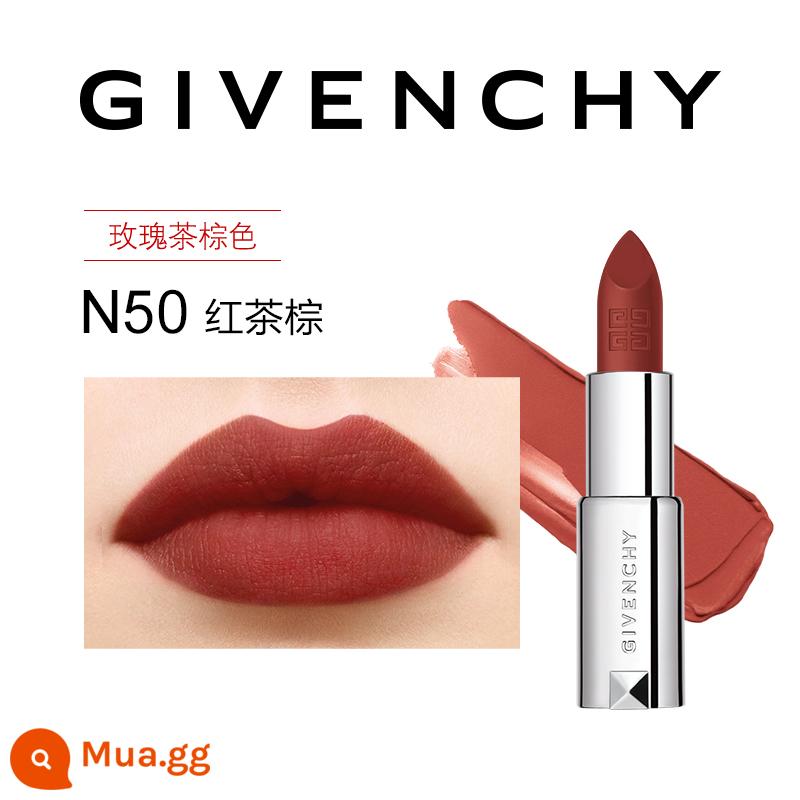 [Mua hàng trực tiếp] Son lì nhung lì Champs độ nét cao Givenchy n27n17 màu vỏ đậu - [Trà đen nâu cổ điển] N50