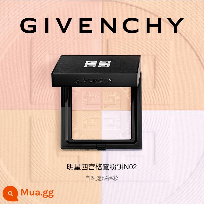 [Quà tặng năm mới] GIVENCHYGIVENCHY Bột mật ong bốn lưới cho người nổi tiếng Bánh Macaron giữ lớp trang điểm - N02