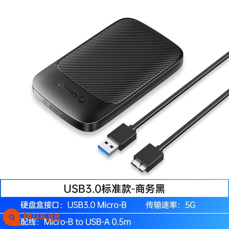 Hộp ổ cứng ORICO ORICO 2,5 inch bên ngoài máy tính xách tay sata cơ học trạng thái rắn thay đổi đầu đọc di động đa năng - [Mẫu USB3.1] Đen-5Gbps