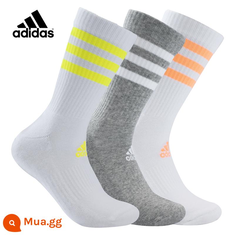 adidasTất ống giữa adidas dành cho nam và nữ tập thể dục mùa đông chạy bộ thể thao thấm hút mồ hôi vớ bóng rổ cầu lông giữ ấm - HI series [ống dài 3 đôi]