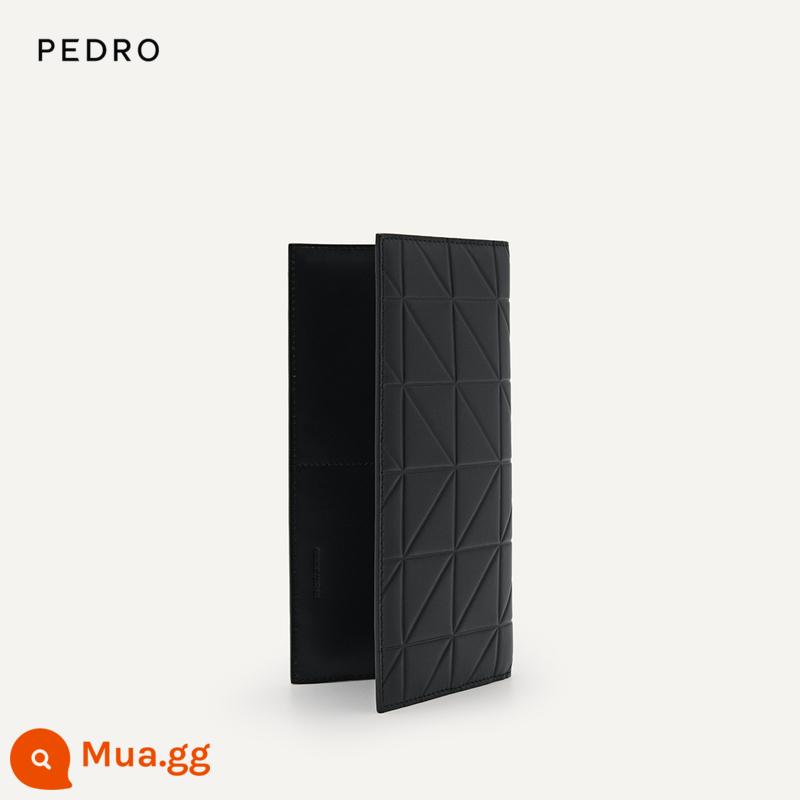 Ví da bò PEDRO Icon ví nam phiên bản dài nhiều thẻ phiên bản mở mùa đông 22 mới PM4-16500070 - PM4-16500070-2 màu đen