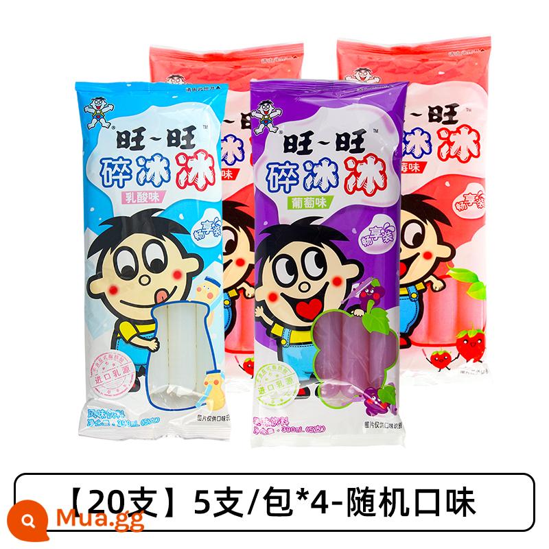 Muốn Muốn Đá Nghiền 78Ml * 80 Cốc Có Hương Vị Que Đông Lạnh Kem Popsicle Hút Đá Thạch Gia Đình Gói Bán Buôn - [20 chiếc] 5 chiếc/gói*4 hương vị ngẫu nhiên