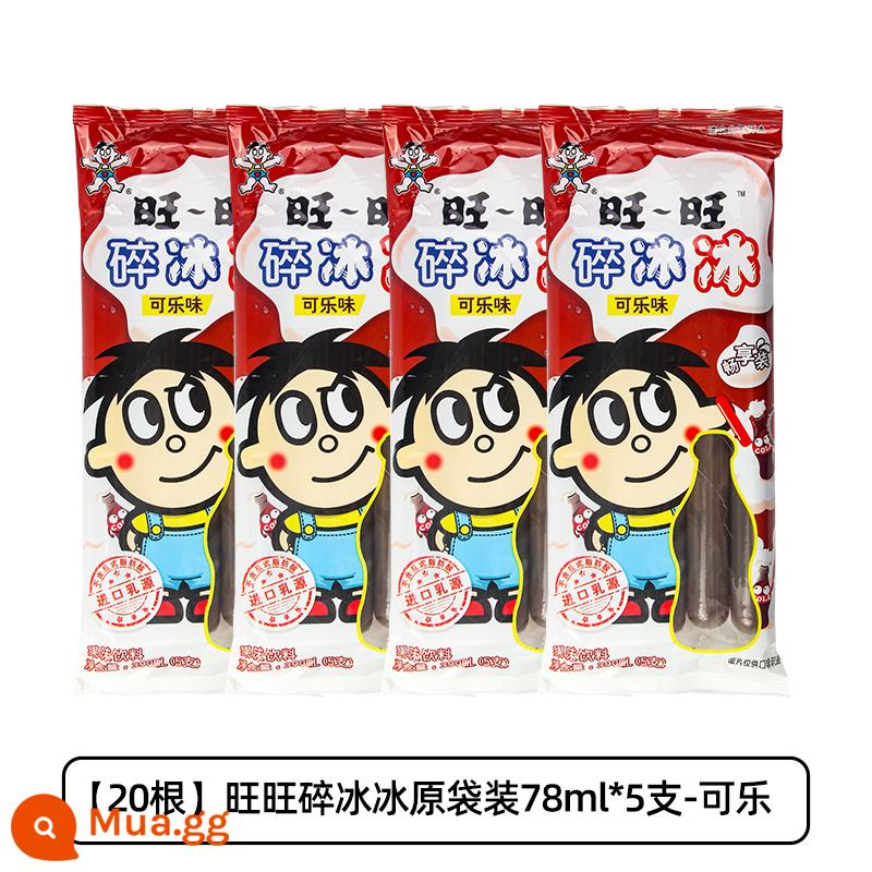 Muốn Muốn Đá Nghiền 78Ml * 80 Cốc Có Hương Vị Que Đông Lạnh Kem Popsicle Hút Đá Thạch Gia Đình Gói Bán Buôn - [20 miếng] Nước đá Want Want 78ml-Cola