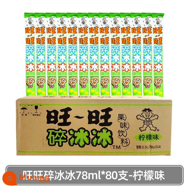 Muốn Muốn Đá Nghiền 78Ml * 80 Cốc Có Hương Vị Que Đông Lạnh Kem Popsicle Hút Đá Thạch Gia Đình Gói Bán Buôn - [Hộp đầy đủ] Hương chanh 78ml*80 chai