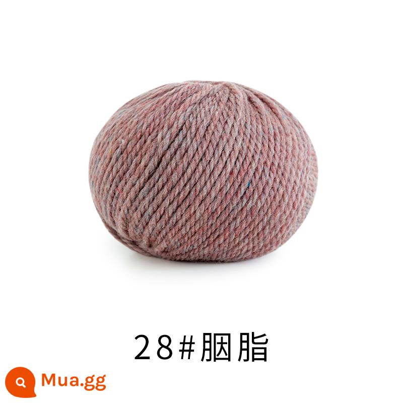 Chị Susu nhà Morandi 8 # Sợi len merino Úc handmade DIY dệt kim khăn mũ len bóng - 28 # rouge