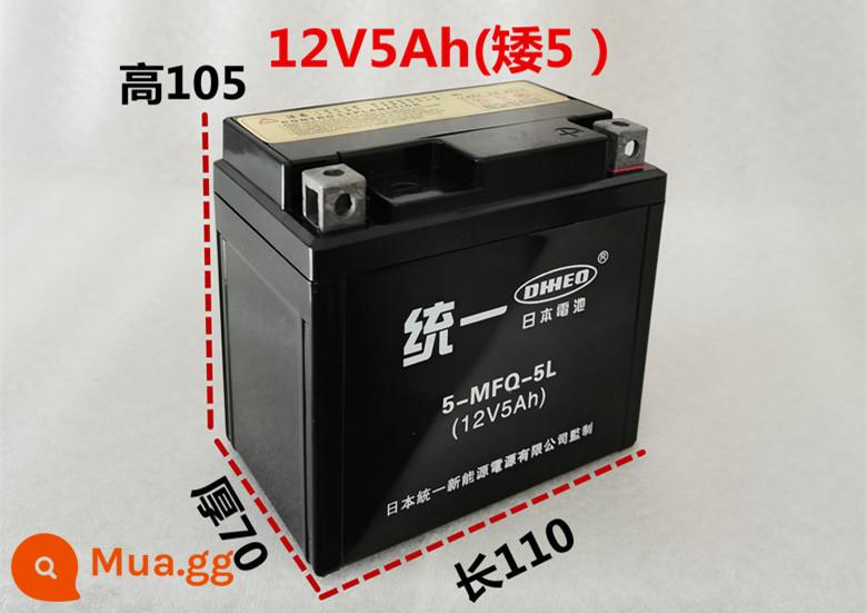 12V ắc quy đầu máy 12v9a ắc quy khô không cần bảo dưỡng 125 tia cong xe tay ga ắc quy khô đa năng 7ah - YTX5L (5A nhỏ)