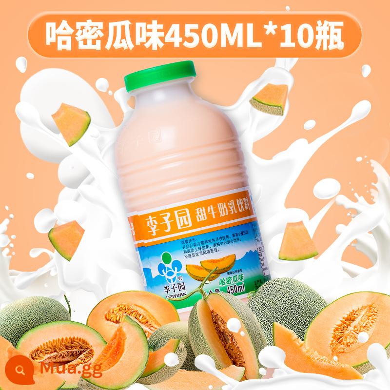 Sữa ăn sáng có đường Plum Garden hộp nhỏ 225ml sữa ngọt nguyên vị dâu Sữa uống trẻ em ưu đãi đặc biệt - Dưa Hami 450ml*10 chai