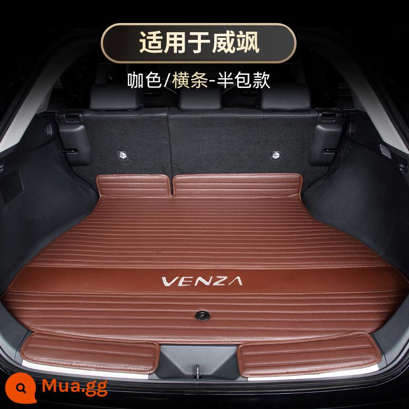 Dành riêng cho Toyota Venza Thảm cốp bao quanh đầy đủ Thảm cốp sau Thảm trang trí nội thất ô tô Phụ kiện sửa đổi đồ dùng ô tô - [Toyota Weisa]Các khoản ngang [Thảm trải sàn thùng cà phê]