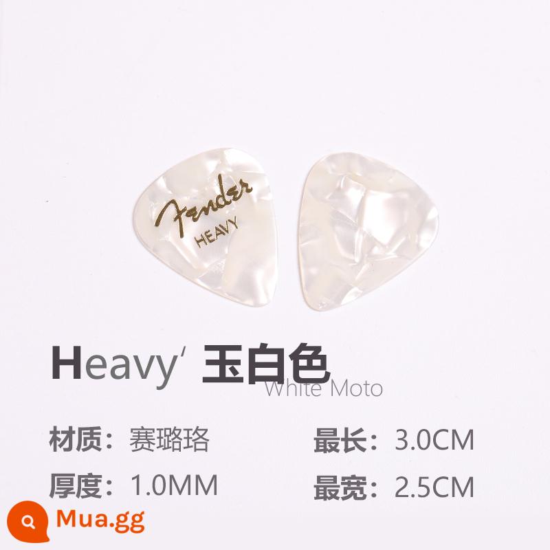 Đàn Fender Fender Hoa Kỳ sản xuất đàn guitar chính hãng chọn màu vỏ celluloid mùa xuân mảnh tướng ballad đàn guitar điện - Ngọc Trắng H 1.0